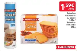 Amanhecer Bolachas de Canela Amanhecer promoção