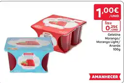Amanhecer Gelatina Morango/ Morango Light/ Ananás promoção