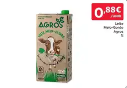 Amanhecer Leite meio-gordo agros promoção