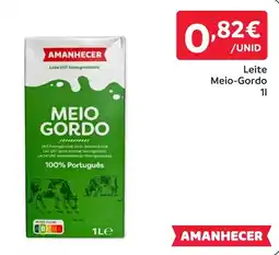 Amanhecer Leite meio-gordo amanhecer promoção