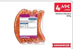 Amanhecer Salsicha Silesiana Amanhecer promoção