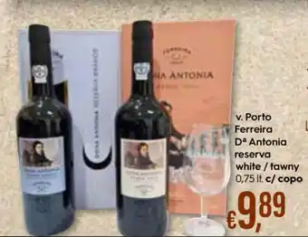 Bolama V. Porto Ferreira Dª Antonia Reserva White/Tawny 0,75lt promoção