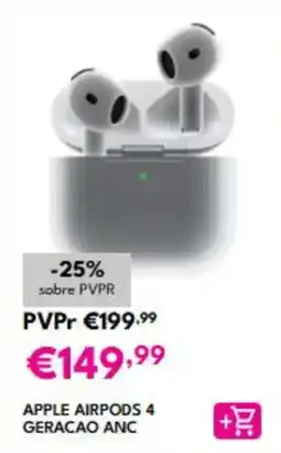 Radio Popular apple airpods 4 geracao anc promoção