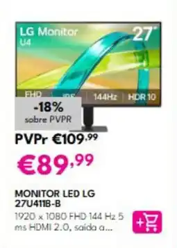 Radio Popular monitor led lg promoção