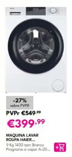 Radio Popular maquina lavar roupa haier promoção
