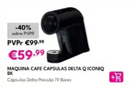 Radio Popular maquina cafe capsulas delta q iconiq bk promoção