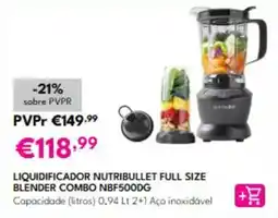 Radio Popular liquidificador nutribullet full size promoção