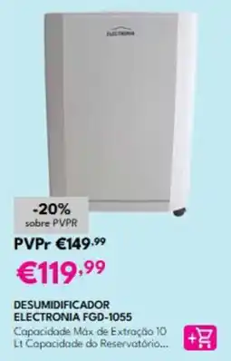 Radio Popular desumidificador electronia fgd-1055 promoção