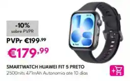 Radio Popular smartwatch huawei fit 5 preto promoção