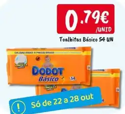 Ponto Fresco Toalhitas básico dodot promoção