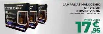 Lâmpadas halogéneo top vision power vision
