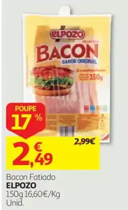 Auchan Bacon Fatiado Elpozo promoção