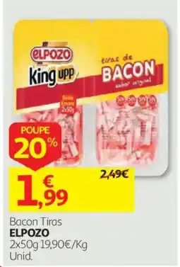 Auchan Bacon Tiras Elpozo promoção