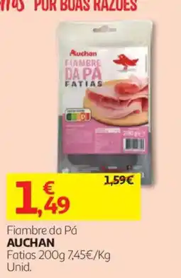 Auchan Fiambre da Pá Auchan promoção