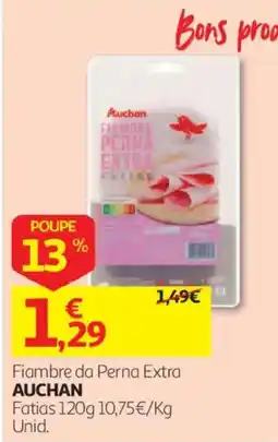 Auchan Fiambre da Perna Extra Auchan promoção