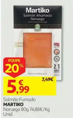 Auchan Salmão Fumado Martiko promoção