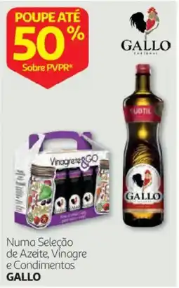 Auchan Numa Seleção de Azeite, Vinagre e Condimentos Gallo promoção