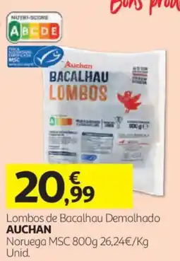 Auchan lombos de bacalhau demolhado auchan promoção