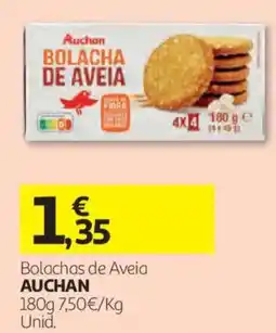 Auchan Bolachas de aveia auchan promoção