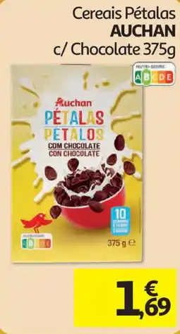 Auchan Cereais Pétalas Auchan c/ Chocolate promoção