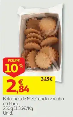 Auchan Bolachas de Mel, Canela e Vinho do Porto promoção