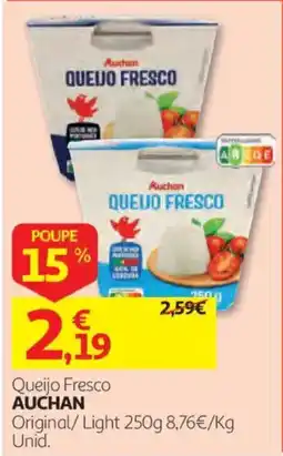 Auchan Queijo Fresco Auchan promoção