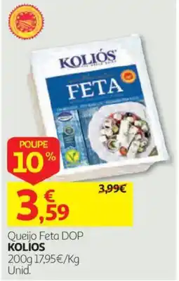 Auchan Queijo Feta DOP KOLIOS promoção