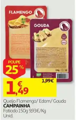 Auchan Queijo Flamengo/ Edam/ Gouda Campainha promoção