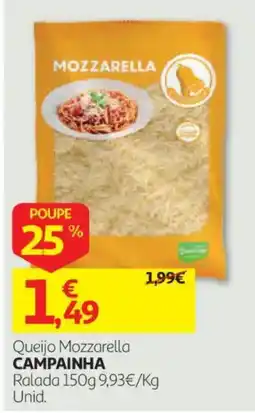 Auchan Queijo Mozzarella Campainha promoção