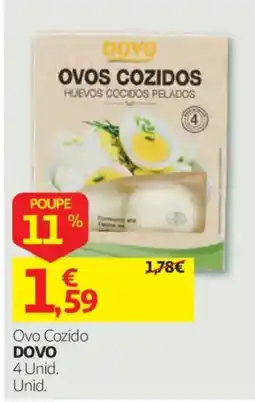 Auchan Ovo Cozido DOVO promoção