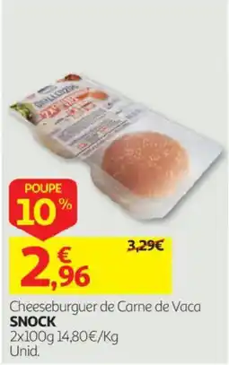 Auchan Cheeseburger de Carne de Vaca SNOCK promoção