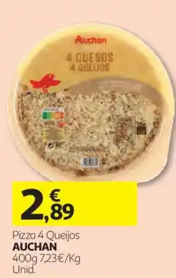 Auchan Pizza 4 Queijos Auchan promoção