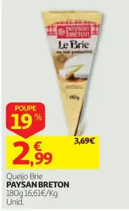 Auchan Queijo Brie Paysan Breton promoção