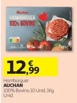 Auchan Hambúrguer auchan 100% Bovino promoção