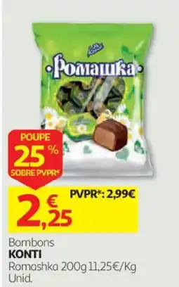 Auchan Bombons konti romashka promoção