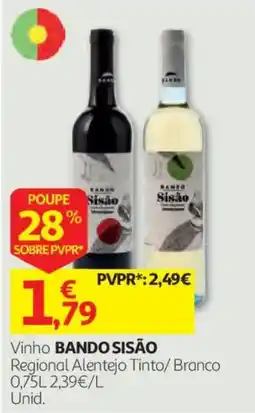 Auchan Vinho Bando Sisão promoção