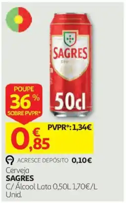 Auchan Cerveja Sagres promoção