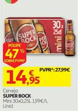 Auchan Cerveja Super Bock promoção