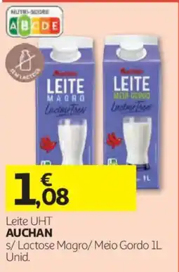 Auchan Leite UHT Auchan promoção