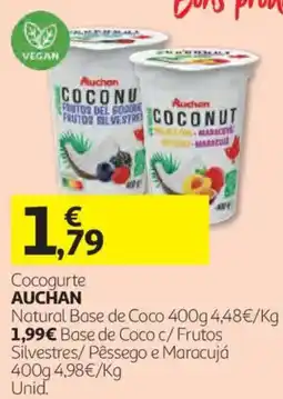 Auchan Cocogurte auchan natural base de coco promoção