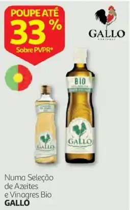 Auchan Numa Seleção de Azeites e Vinagres Bio Gallo promoção