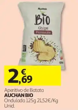 Auchan Aperitivo de Batata Auchan Bio Ondulada promoção