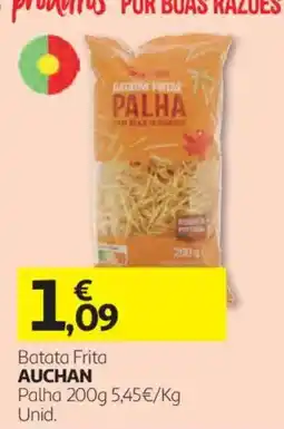 Auchan Batata Frita Auchan Palha promoção