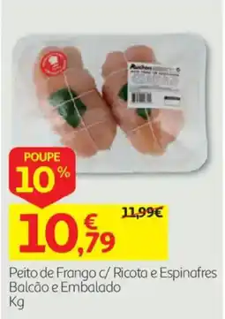 Auchan Peito de Frango c/ Ricota e Espinafres promoção