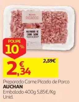 Auchan Preparado carne picada de porco auchan promoção