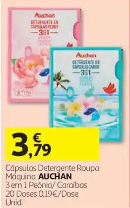 Auchan Cápsulas Detergente Roupa Máquina Auchan promoção