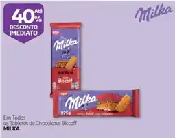 Auchan Milka chocolate biscoff promoção