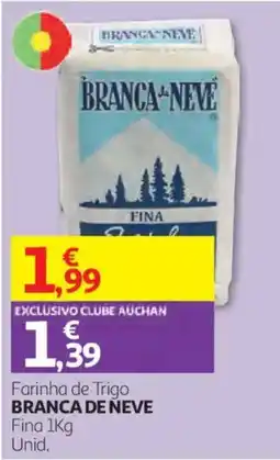 Auchan Farinha de trigo branca de neve promoção