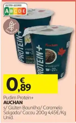 Auchan Pudim Protein+ Auchan promoção