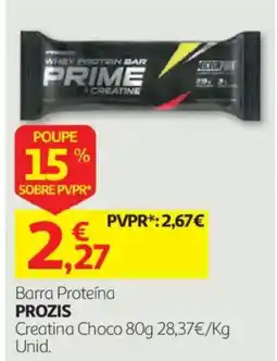 Auchan Barra Proteína Prozis promoção